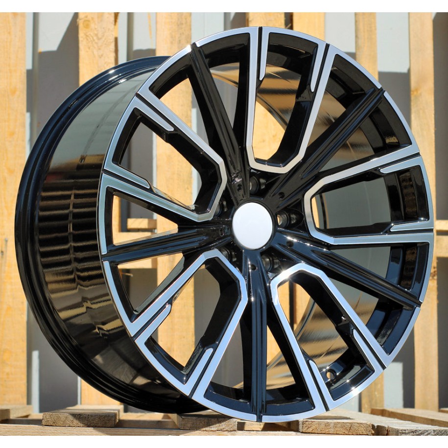 R20x10  5X120  ET  41  74.1  B5836  (IN5515)  Black Polished (MB)  For BMW  (K7)  (Rear+Front)