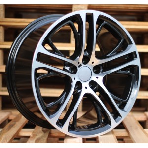 R20x10  5X120  ET  51  72.6  B1600  Black Polished (MB)  For BMW  (Z1)  (Rear+Front For BMW X3)