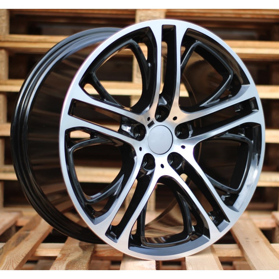 R20x10  5X120  ET  51  72.6  B1600  Black Polished (MB)  For BMW  (Z1)  (Rear+Front For BMW X3)