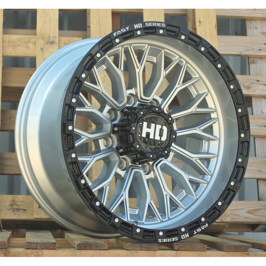 R20x10  8X180  ET  0  124.3  D1973  Silver+Black (SIBL)  For 4X4  (K3)