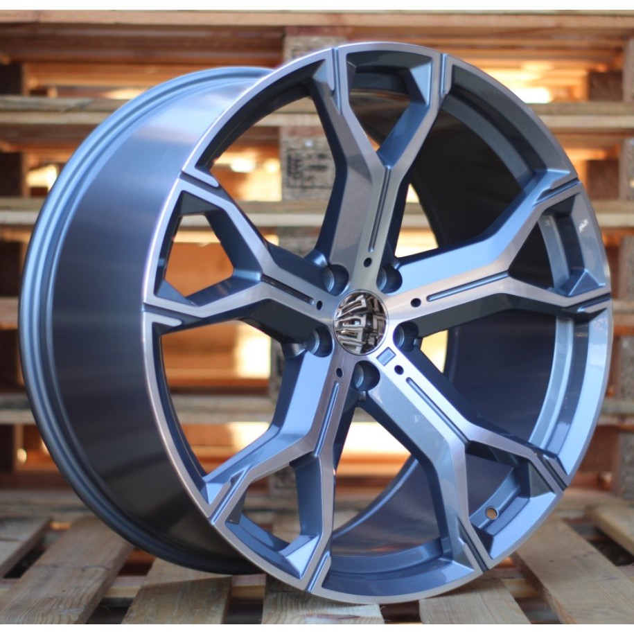 R20x10.5  5X112  ET  40  66.6  B5498  Grey Polished+Powder Coating (MGPC)  For BMW  (P+K4)  ((AKC 130 Eur) FRONT+REAR)