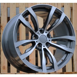 R20x11  5X120  ET  37  74.1  B1057  Grey Polished (MG)  For BMW  (P+Z3)  (Rear+Front)