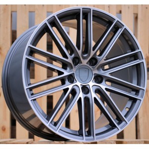 R20x11  5X130  ET  60  71.6  B1274  Grey Polished (MG)  For PORCH  (P+Z2)  (Rear+Front)