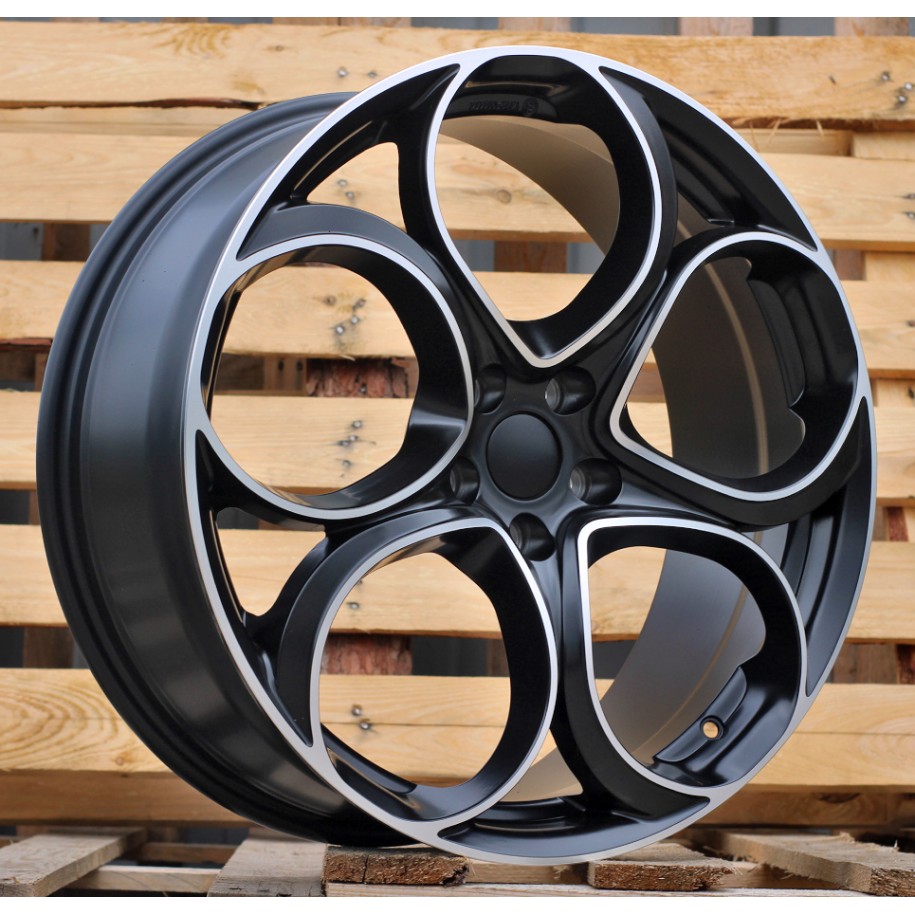 R20x8  5X110  ET  37  65.1  L2387  Black Polished Half Matt (MBHM)  For ALFA  (P1)