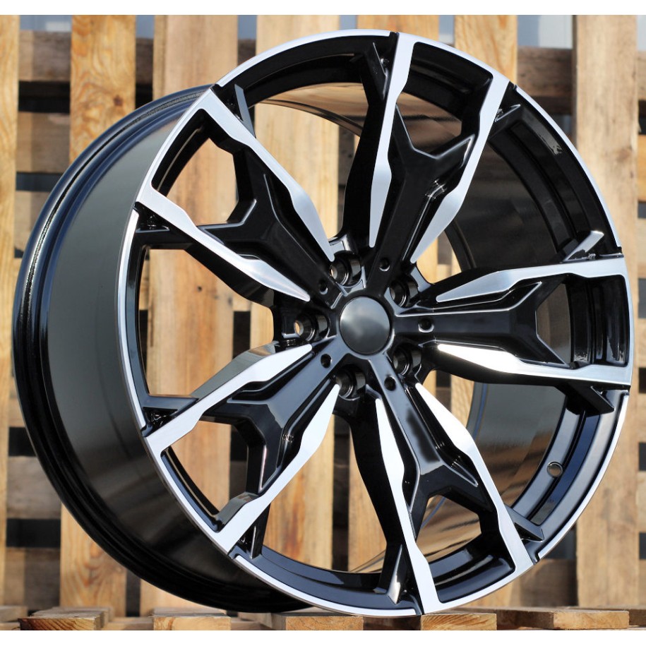 R20x8  5X112  ET  27  66.6  Y0204  Black Polished (MB)  For BMW  (P+Z4+Z7)  (X3 (Rear+Front))