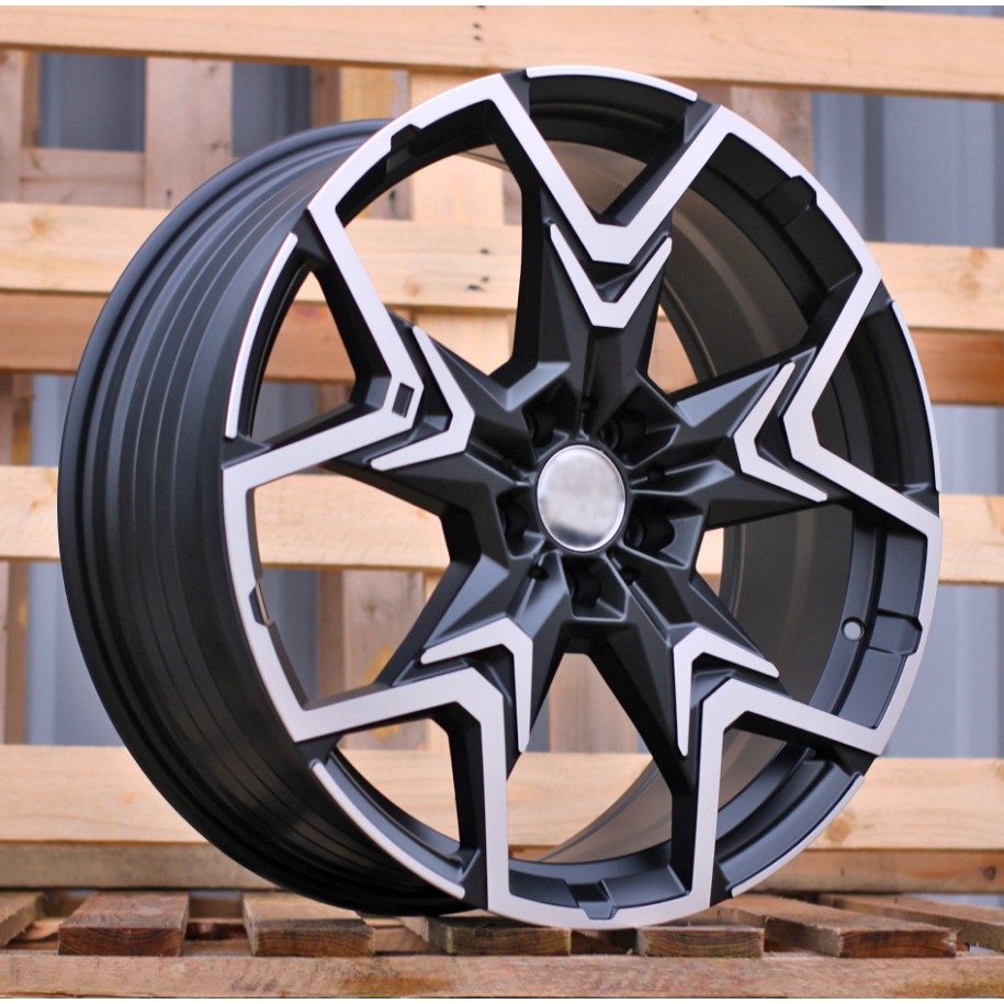 R20x8  5X112  ET  46  66.6  HF5223  Black Polished Half Matt (MBHM)  For BMW  (Z5)  (HYBRID FORGED BMW X2)