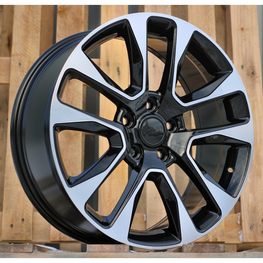 R20x8  5X127  ET  50  71.5  B5536  Black Polished (MB)  For JEEP  (K4)  (C-030)