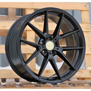 R20x8.5  5X112  ET  25  66.6  B1416  (FBX124)  Satin Black (SB)  For BMW  (P2)  (HYBRID FORGED Rear+Front)