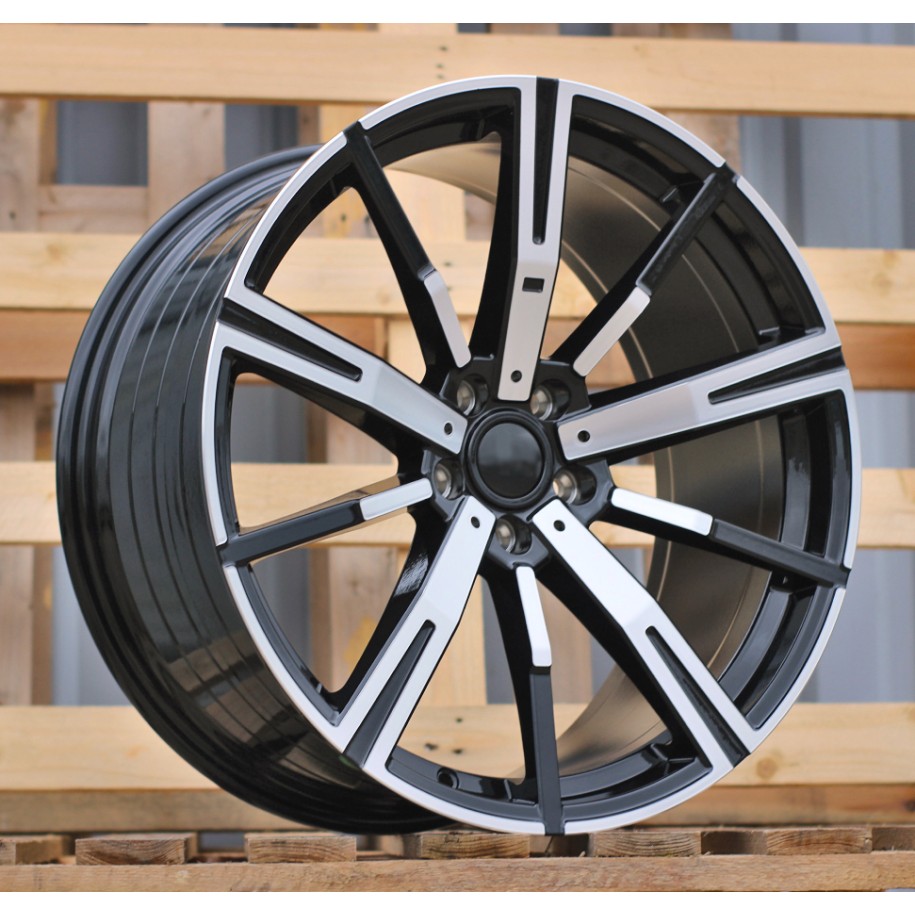 R20x8.5  5X112  ET  26  66.6  YF1156  Black Polished (MB)  For BMW  (K7+Z5)  (HYBRID FORGED Rear+Front)