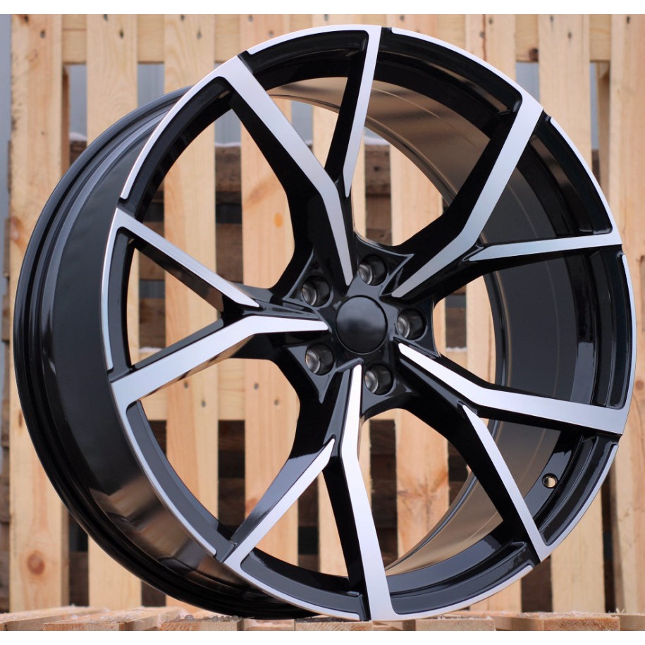 R20x8.5  5X112  ET  38  57.1  B5801  (IN5499)  Black Polished (MB)  For VW  (A+Z5+Z3)
