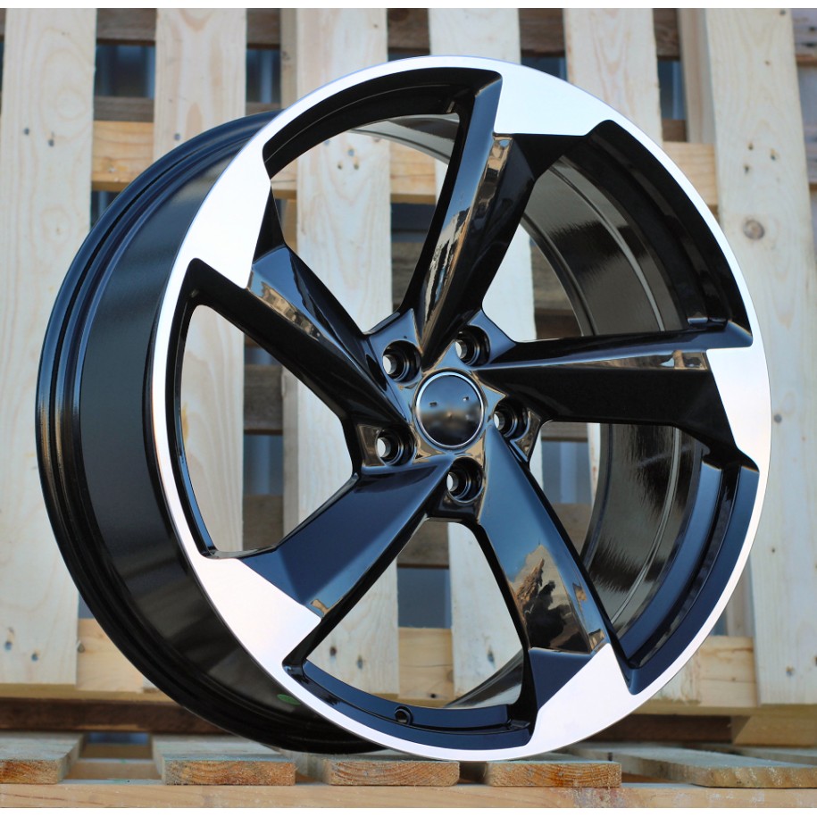 R20x8.5  5X112  ET  40  66.5  FBX390  Black Polished (MB)  For AUD  (K3)  (HYBRID FORGED)