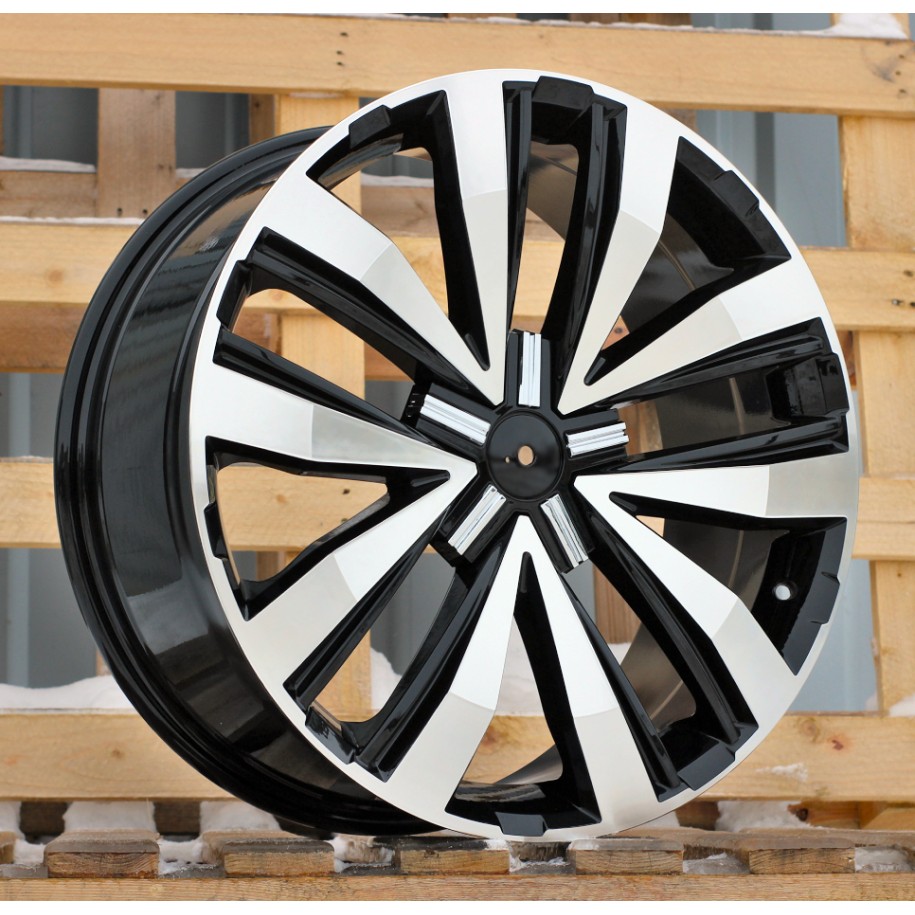R20x8.5  5X120  ET  45  65.1  A5377  Black Polished (MB)  For VW  (P)
