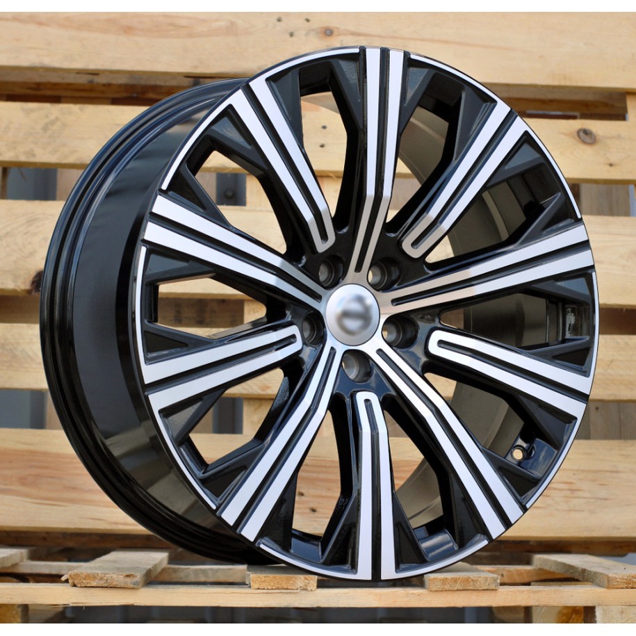 R20x9  5X108  ET  39  63.4  F0054  (TL0054NW)  Black Polished (MB)  For VOLVO  (Z6)