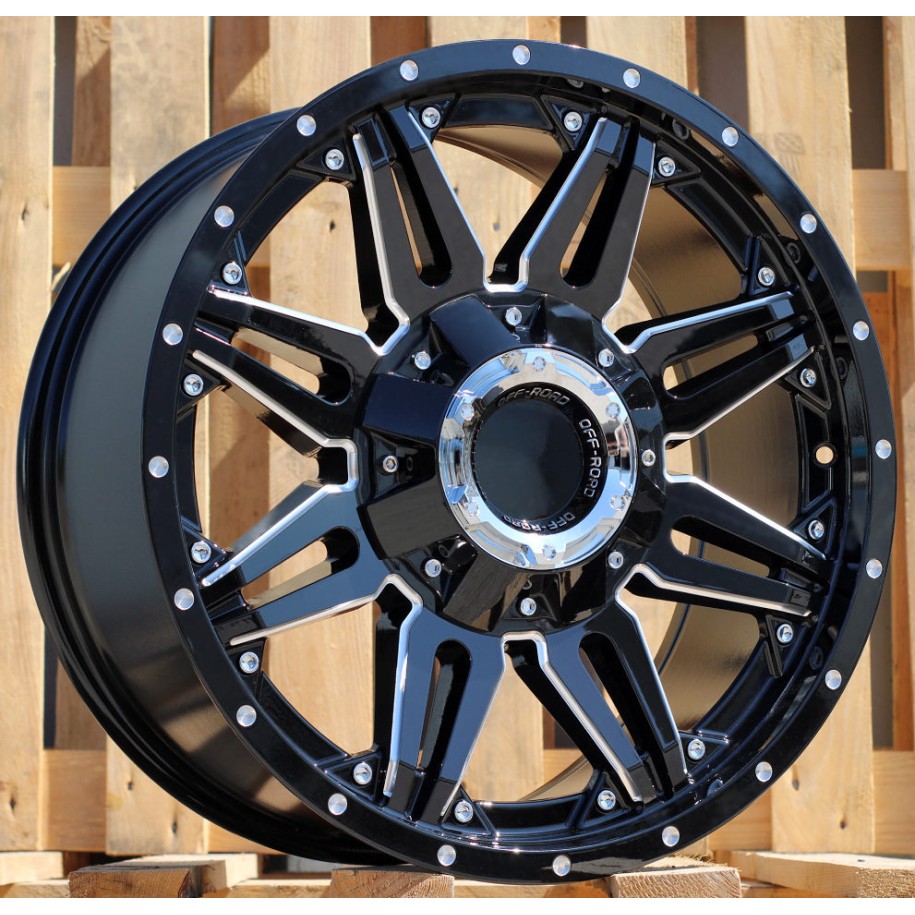 R20x9  10X114/127  ET  0  87.1  L1447  Black (BL)  For 4X4  (K3)  (Milling)
