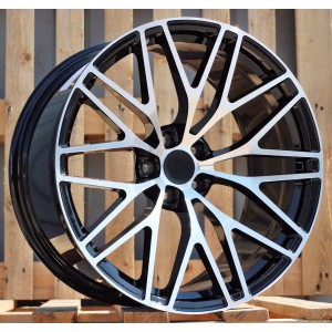 R20x9  5X112  ET  26  66.5  XFRGW5697  Black Polished (MB)  For PORCH  (K3)  (FORGED (Rear+Front))