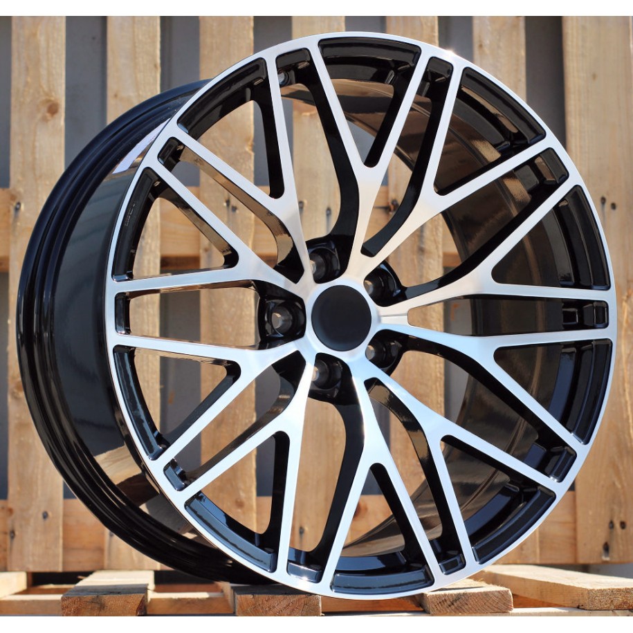 R20x9  5X112  ET  26  66.5  XFRGW5697  Black Polished (MB)  For PORCH  (K3)  (FORGED (Rear+Front))