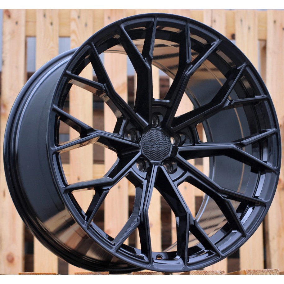R20x9  5X112  ET  31  66.5  HX039  Black (BL)  For HAXER  (P)  (Rear+Front)