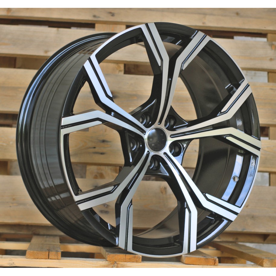 R20x9  5X112  ET  35  66.5  FBX201  Black Polished (MB)  For AUD  (K7+K3)  (HYBRID FORGED)