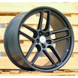 R20x9  5X115  ET  15  71.5  A5897  Black Half Matt (BLHM)  For DODGE  (P)  (Front+Rear)
