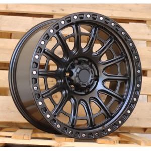 R20x9  6X139.7  ET  0  110.1  FBX134  Black Matt (BM)  For 4X4  (K3)  (HYBRID FORGED MB+Silver Rivets)