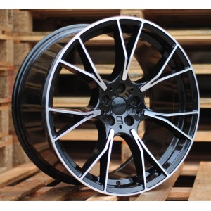 R20x9.5  5X112  ET  37  66.6  B1617  Black Polished (MB)  For BMW  (P)