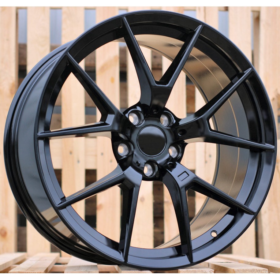 R20x9.5  5X112  ET  38  66.6  HE761  (IN5342)  Black (BL)  For BMW  (K3)  (Rear+Front)