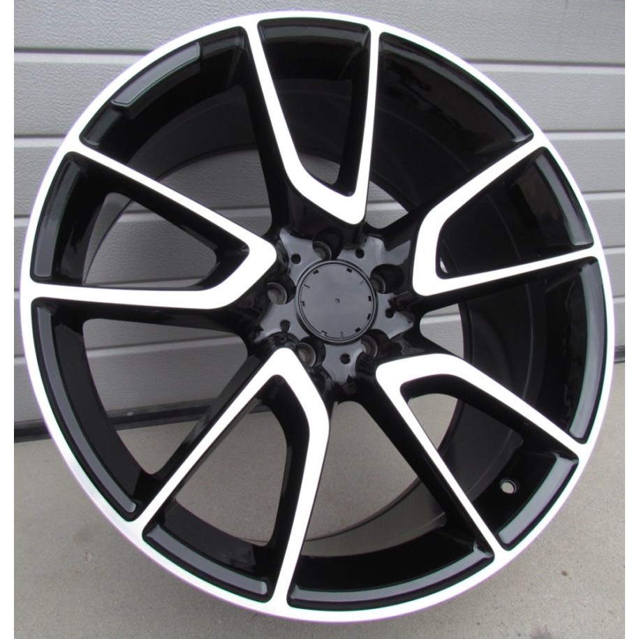 R20x9.5  5X112  ET  45  66.6  B1303  (IN5450)  Black Polished (MB)  For MER  (K3)  (Rear+Front)