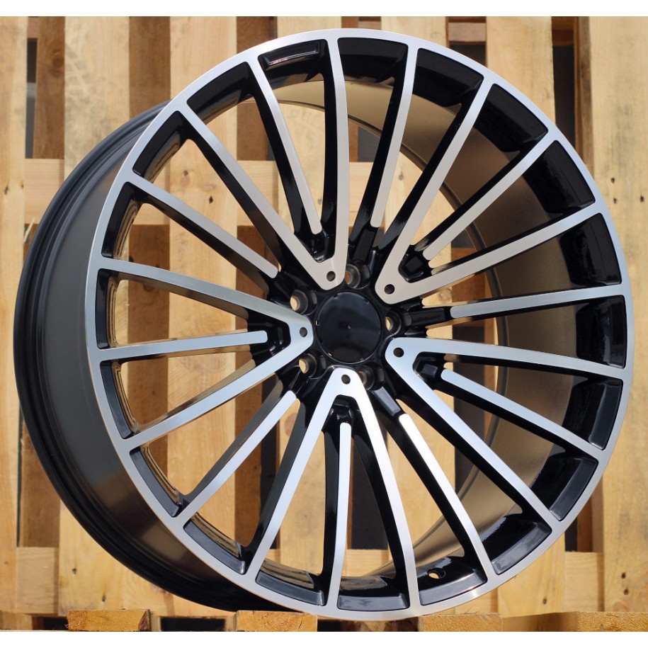 R21x10  5X112  ET  35  66.56  FB0566P  Black Polished (MB)  For MER  (K7)  (FORGED (Rear+Front))