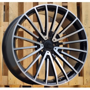 R21x10  5X112  ET  35  66.6  MR532  (BY1779)  Black Polished (MB)  For MER  (P+Z2)  (Rear+Front)