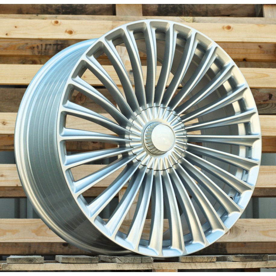 R21x10  5X112  ET  40  66.6  FBX202  Silver Shining (SS)  For MER  (Z6)  (HYBRID FORGED Rear+Front)