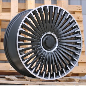 R21x10  5X112  ET  40  66.6  H3286F  Black Polished Half Matt (MBHM)  For MER  (Z3)  (HYBRID FORGED Front+Rear)