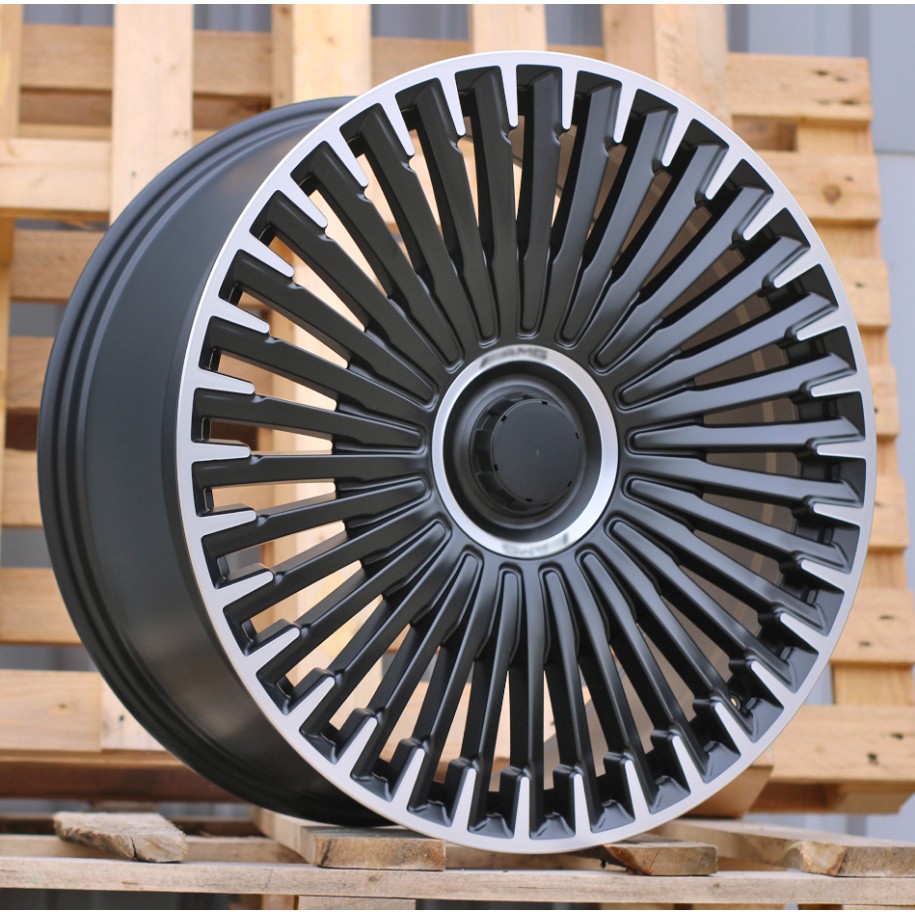 R21x10  5X112  ET  40  66.6  H3286F  Black Polished Half Matt (MBHM)  For MER  (Z3)  (HYBRID FORGED Front+Rear)