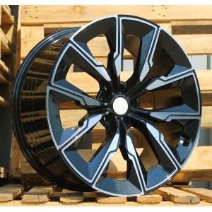 R21x10  5X112  ET  41  66.6  FBX144  Black Polished (MB)  For BMW  (Z5+A)  (HYBRID FORGED (Rear+Front))
