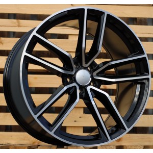 R21x10  5X112  ET  46  66.6  B5610  Black Polished (MB)  For MER  (P2+P)  (Rear+Front)