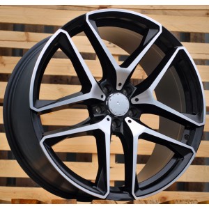 R21x10  5X112  ET  54  66.6  FE247  (IN5528)  Black Polished (MB)  For MER  (K7+Z3)  (REAR+FRONT)