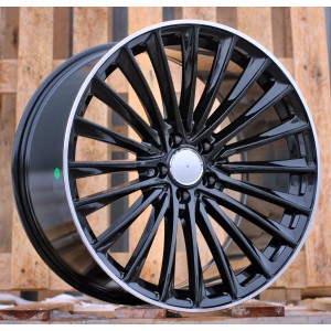 R21x10  5X112  ET  64  66.6  B5909  (FBX149)  Black+Polished Lip (BLPL)  For MER  (Z5)  (HYBRID FORGED (EQE V295) Front+Rear)
