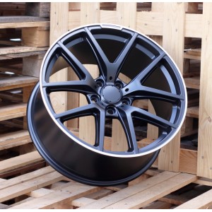 R21x10  5X130  ET  33  84.1  A8221  Black Matt+Polished Lip (BMPL)  For MER  (P+Z1)