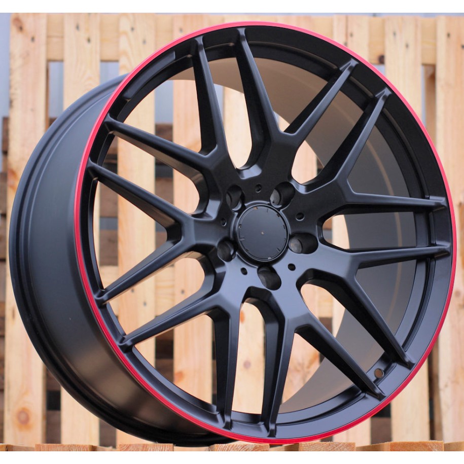 R21x10  5X130  ET  35  84.1  FE115  (HE762)  Black+Red Line (BR)  For MER  (P1)  ((AKC 160 Eur))