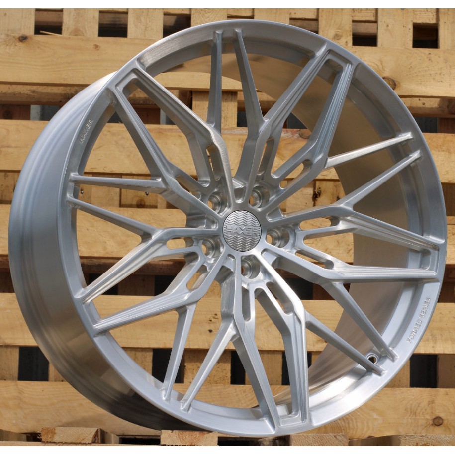 R21x10.5  5X112  ET  30  66.6  HXF02  Brush Silver (BS)  For HAXER  (K3)  (FORGED  (NEW Model))