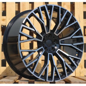 R21x10.5  5X112  ET  43  66.6  3S1111  Black Polished (MB)  For BMW  (K4+P)  (HYBRID FORGED New BMW X5)