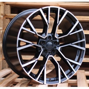 R21x10.5  5X112  ET  43  66.6  B5769  Black Polished+Powder Coating (MBPC)  For BMW  (K2)  (Front+Rear)