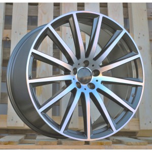 R21x11  5X112  ET  42  66.6  H3524F  Grey Polished (MG)  For MER  (Z5)  (HYBRID FORGED Rear+Front)