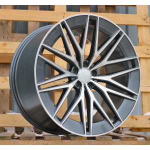 R21x11  5X112  ET  47  66.6  FBX387  Grey Polished (MG)  For MER  (Z7)  (HYBRID FORGED Rear+Front)