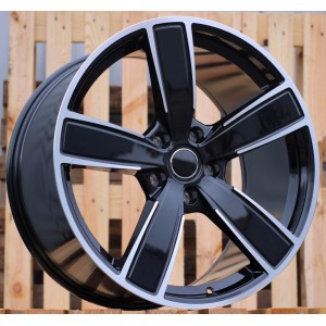 R21x11  5X130  ET  58  71.6  FB0472J  Black Polished (MB)  For PORCH  (K7)  (FORGED (Rear+Front))