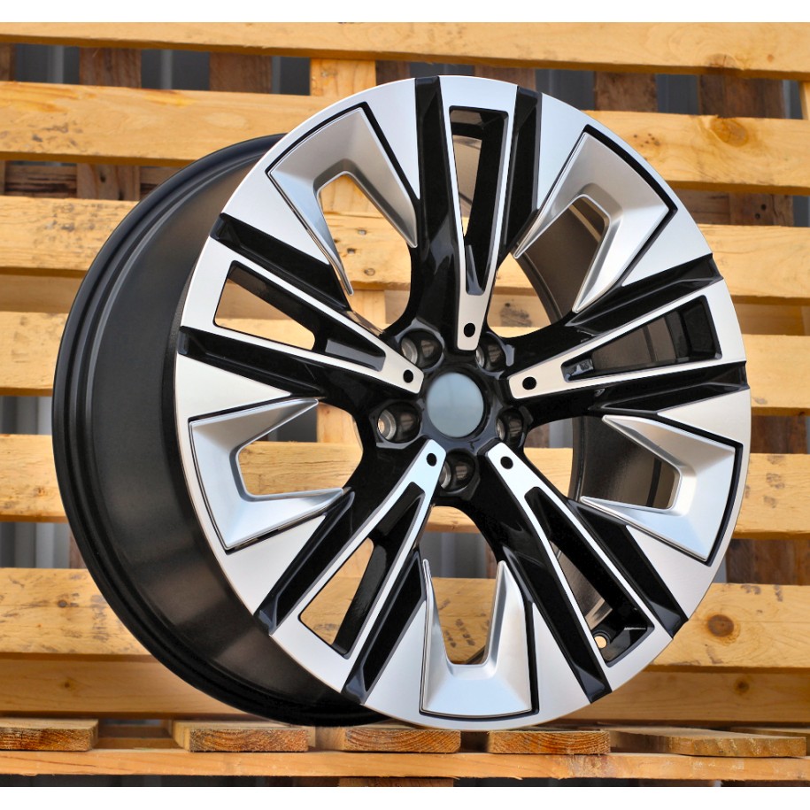 R21x8.5  5X112  ET  32  66.6  H3521F  Black Polished (MB)  For BMW  (A)  (HYBRID FORGED BMW 5/ I5 Rear+Front)
