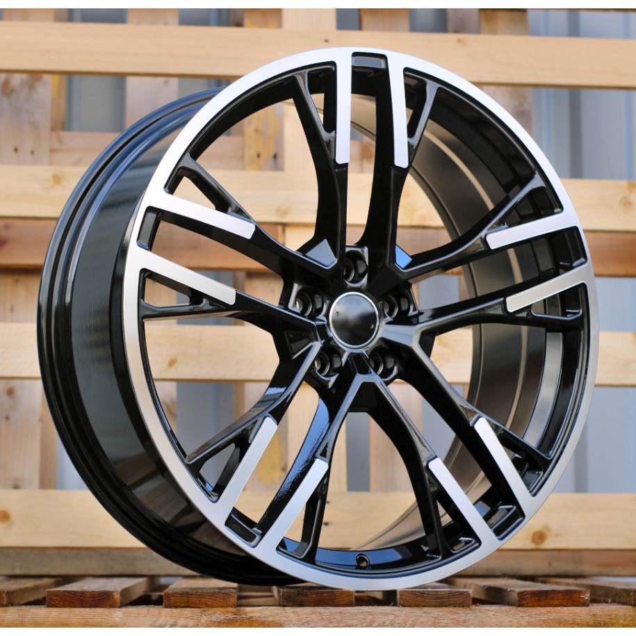 R21x8.5  5X112  ET  34  66.5  F726  Black Polished (MB)  For AUD  (K8)  (HYBRID FORGED)