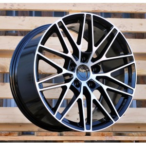 R21x8.5  5X130  ET  27  66.5  3S1324  Black Polished (MB)  For PORCH  (M)  (NEW Macan II (XAB) HYBRID FORGED Rear+Front)