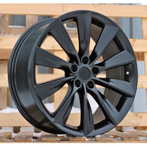 R21x8.5  5X120  ET  40  64.1  B1385  Black Half Matt (BLHM)  For RACIN  (Z3+Z2)  (TESLA Front+Rear)