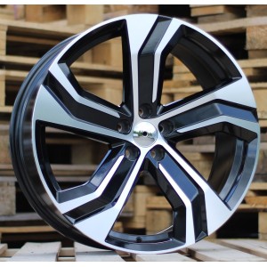 R21x9  5X108  ET  38.5  63.3  B0143  (FBX517)  Black Polished (MB)  For VOLVO  (A+Z6)  (HYBRID FORGED)