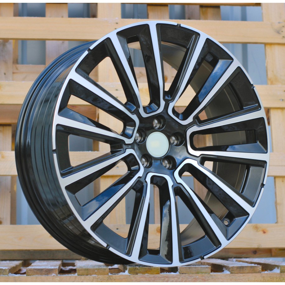 R21x9  5X108  ET  38.5  63.4  YF7076  (3S1341)  Black Polished (MB)  For VOLVO  (P+K4)  (HYBRID FORGED New Model)